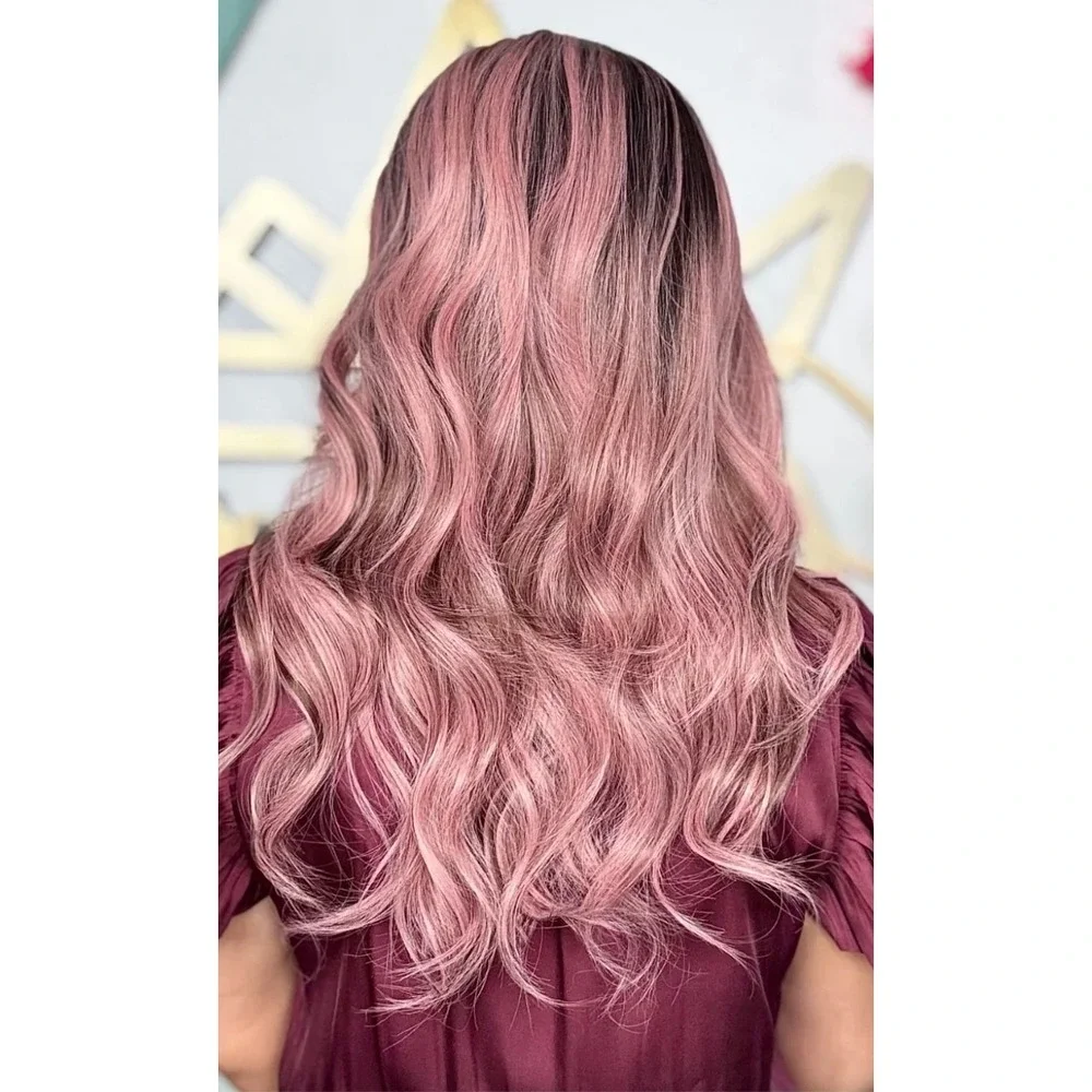 CSC - Angie Antique Rose Standard Pink Brunette New NWOT Chelsey Smith Wig Curl